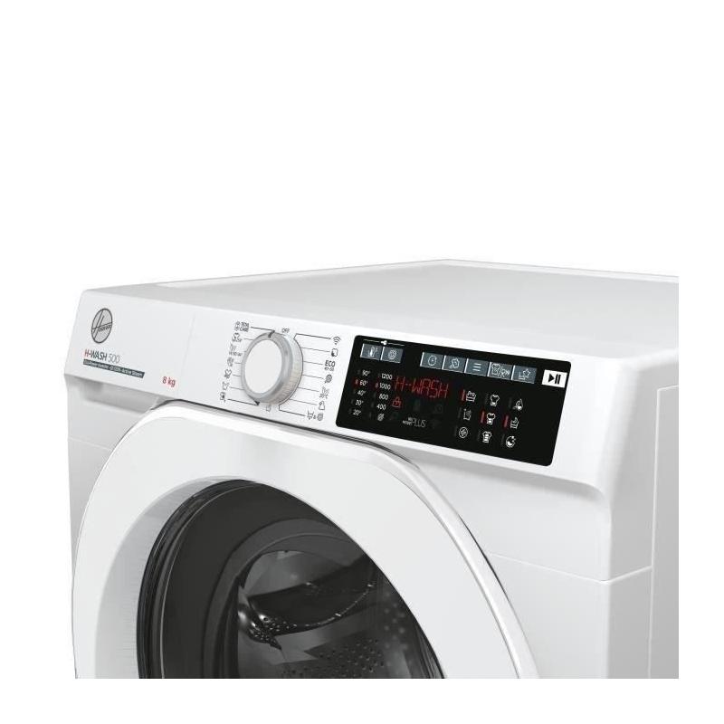 Lave-linge hublot HOOVER H-WASH 500 HW 28AM/1-S - 8 kg - Induction