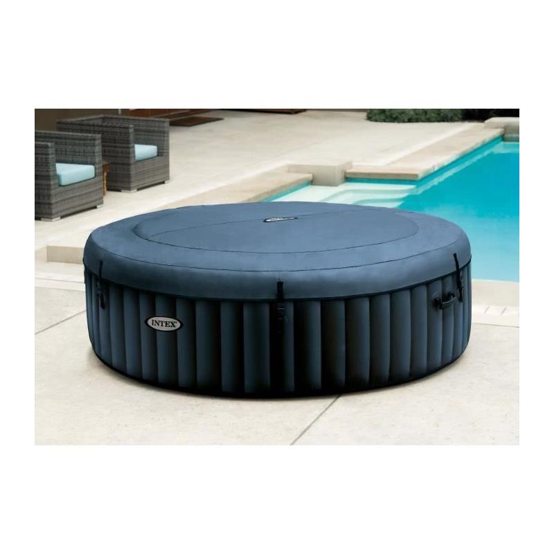Spa Gonflable 6 places Pure Spa Blue navy avec plateau LED - Kit complet