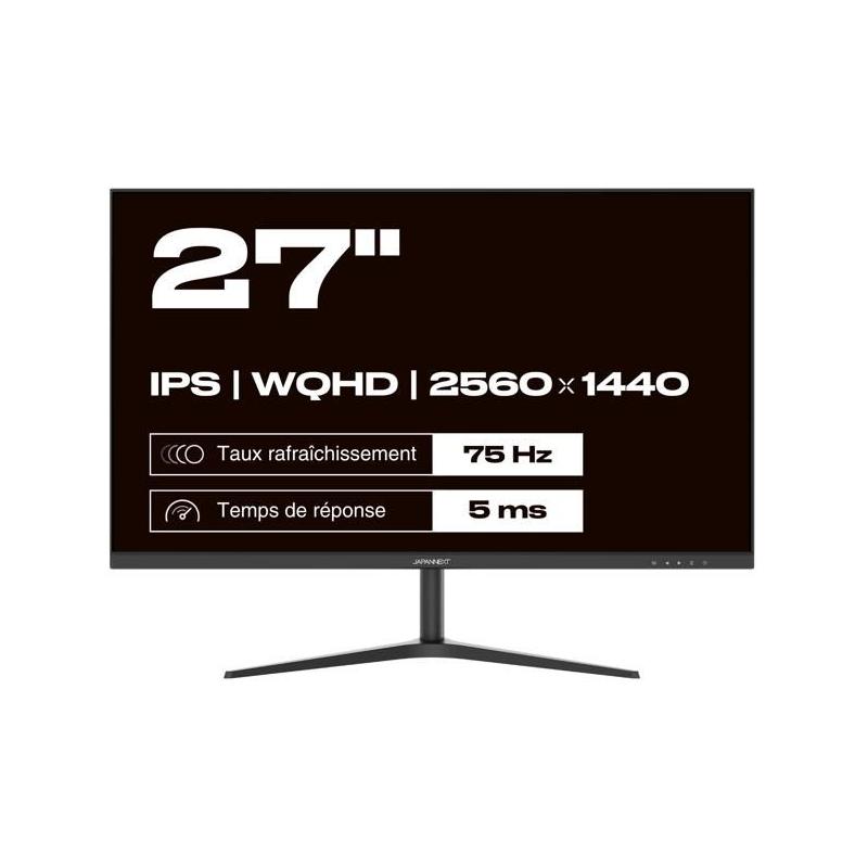 Écran PC JAPANNEXT 27 WQHD IPS 60Hz USB-C 65W - Écran Ordinateur compact