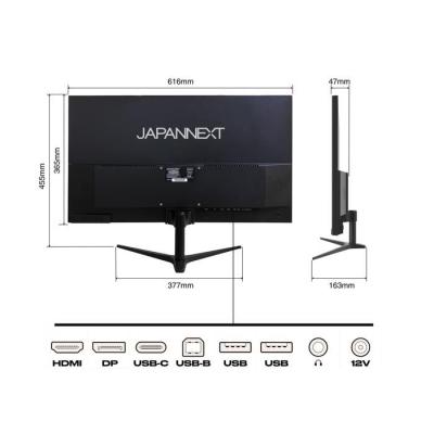 Écran PC JAPANNEXT 27 WQHD IPS 60Hz USB-C 65W - Écran Ordinateur compact