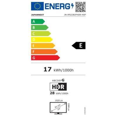 Écran PC JAPANNEXT 23,8 FHD IPS - Pied ergonomique