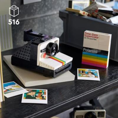 LEGO 21345 Ideas Appareil Photo Polaroid OneStep SX-70: Maquette à Construire avec Autocollants