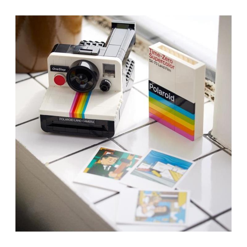 LEGO 21345 Ideas Appareil Photo Polaroid OneStep SX-70: Maquette à Construire avec Autocollants