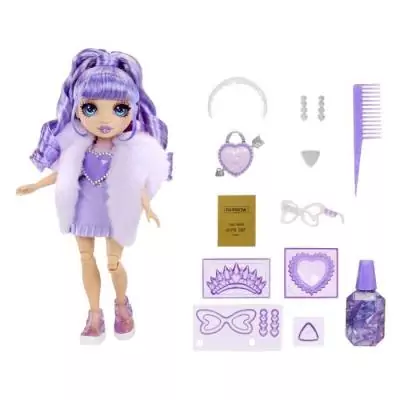 Rainbow High Cristal Poupée Mannequin 27 cm - Violet | Pack 29x32x9 cm
