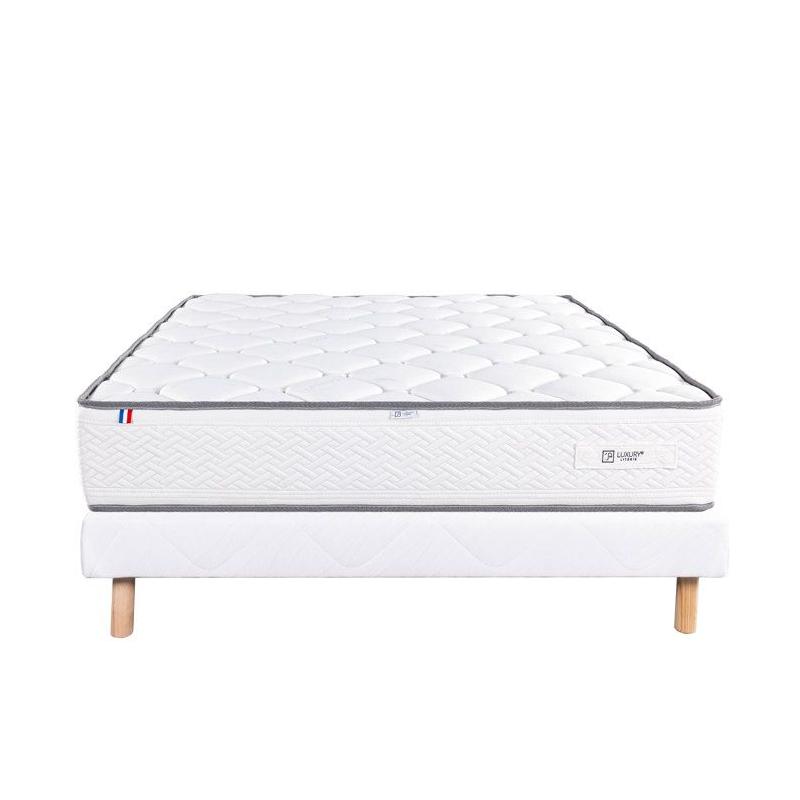 Ensemble matelas + sommier de luxe IRIS - 140x190 cm