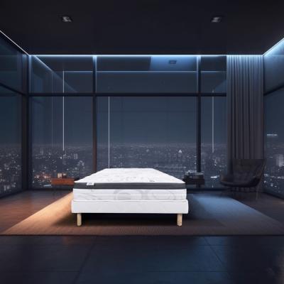 Ensemble matelas + sommier SLEEPLUX - 140x190 cm - Ferme - Été/Hiver