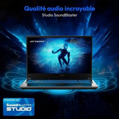 PC portable Gamer ERAZER - DEPUTY P60: Windows 11, RTX 4070, Core i7, 16Go RAM