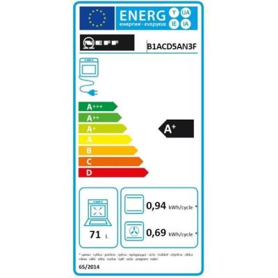 Four ecoclean NEFF N30 Noir - 7 modes de cuisson - Compact et Performant