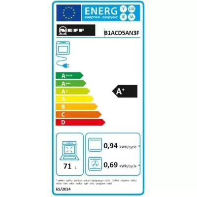 Four ecoclean NEFF N30 Noir - 7 modes de cuisson - Compact et Performant