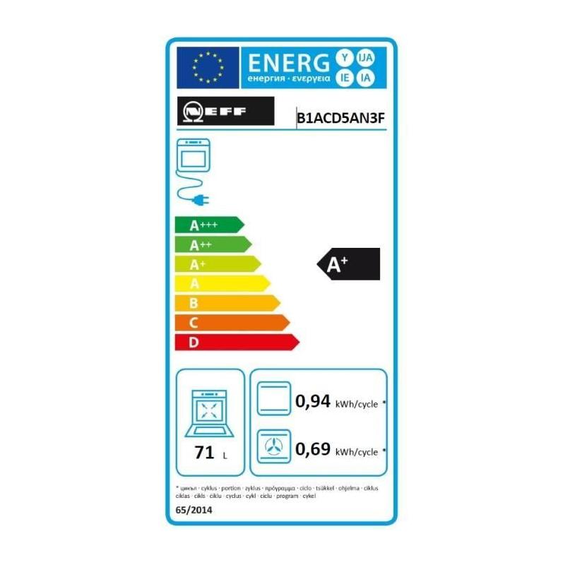Four ecoclean NEFF N30 Noir - 7 modes de cuisson - Compact et Performant