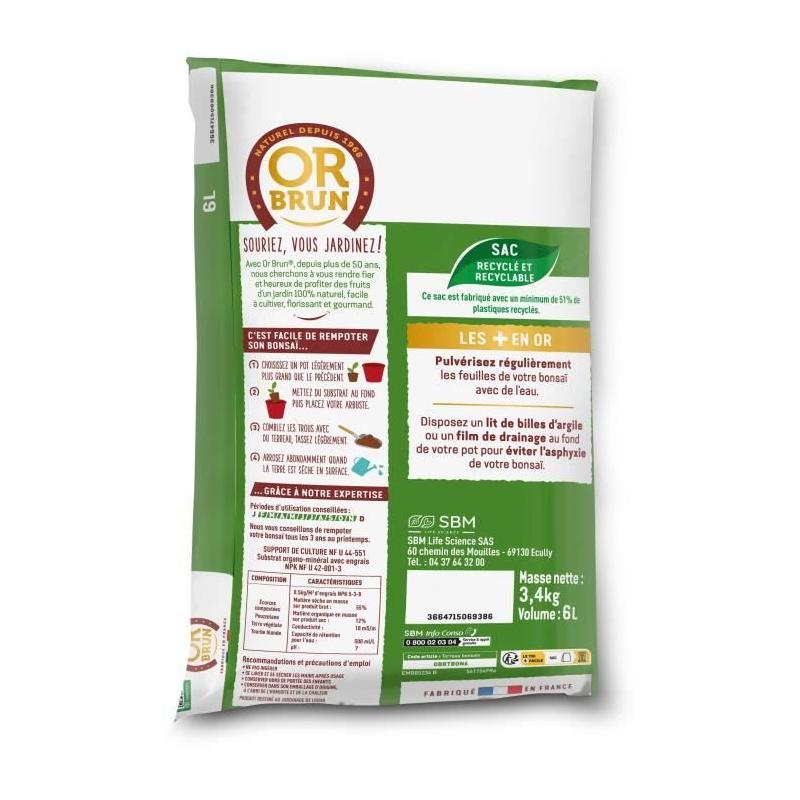 Terreau Bonsais - Enracinement optimal - 6L