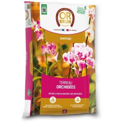 Terreau orchidées OR BRUN - Favorise croissance 6L