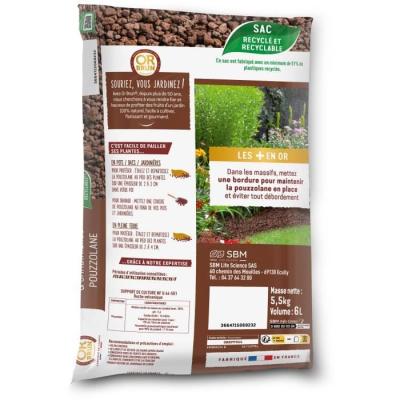 Paillage de Pouzzolane 6L - Protection Plantes