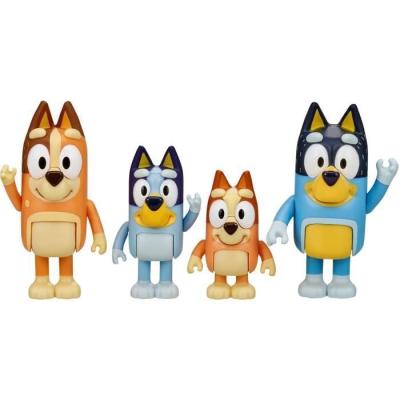 Coffret de 4 figurines Bluey et sa famille - MOOSE TOYS