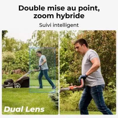 Caméra extérieure REOLINK Trackmix W760 Blanc - Visionnage en toute sécurité