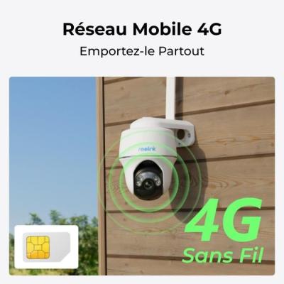 Caméra extérieure REOLINK G430 Blanche - Vision nocturne et résistante