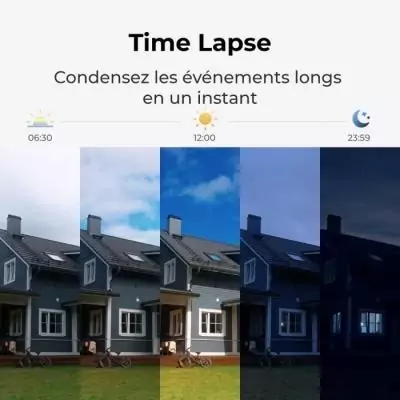 Caméra extérieure REOLINK G450 avec panneau solaire - Gris