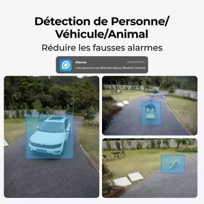 Caméra extérieure REOLINK B430 avec panneau solaire - Blanc Caméra extérieure REOLINK B430 avec panneau solaire - Blanc