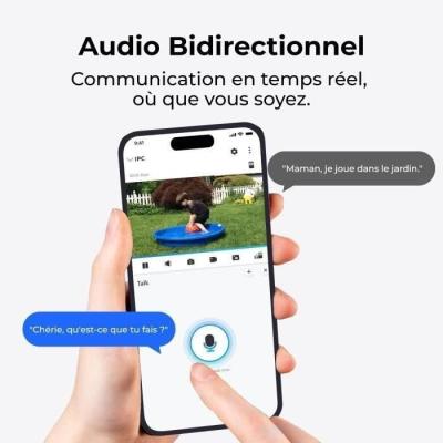 Caméra extérieure Reolink G330 Blanc avec panneau solaire