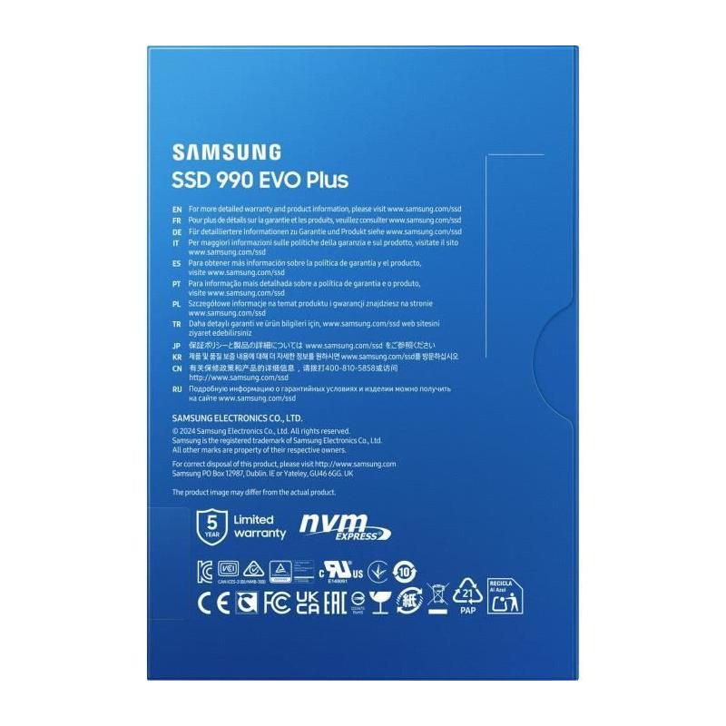SSD Interne Samsung 990 EVO Plus 4 To - Haute Vitesse Lecture
