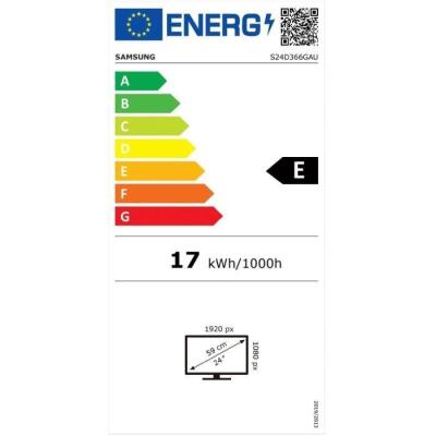 Écran PC Samsung S24D366GAU 24" FHD VA 100Hz - Noir