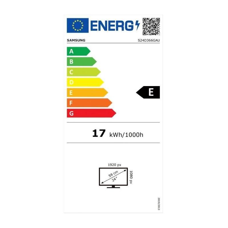 Écran PC Samsung S24D366GAU 24" FHD VA 100Hz - Noir