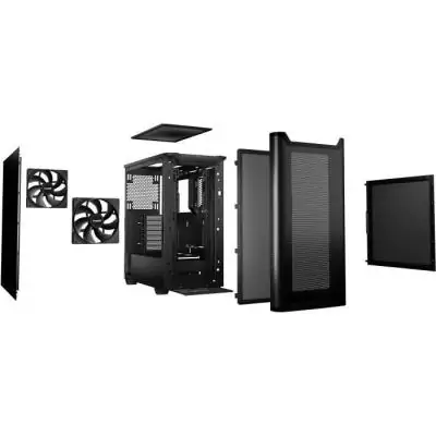 Boîtier PC - BE QUIET! - Pure Base 501 Airflow - Moyen Tour - Mini-ITX - Noir Boîtier PC - BE QUIET! - Pure Base 501 Airflow - Moyen Tour - Mini-ITX - Noir