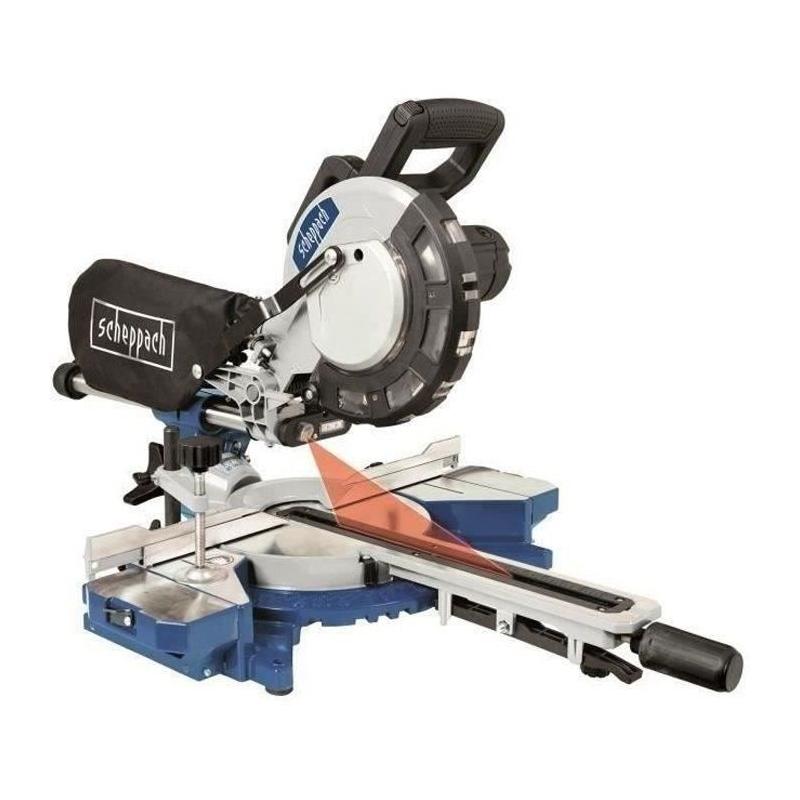 Scie à onglet radiale électrique SCHEPPACH 216 mm HM81LXU - 2000 W - Avec laser et LED