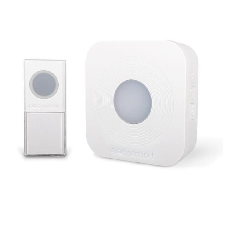 Sonnette sans fil 200m SimplyBell blanc - SCS SENTINEL