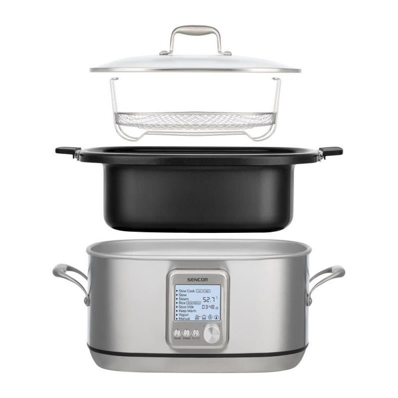 Mijoteuse SENCOR SPR 7200SS - Puissante et spacieuse - Argent