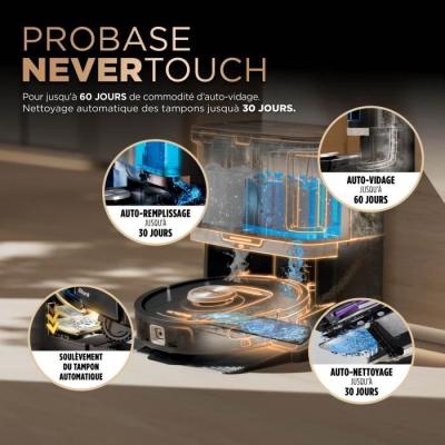 Aspirateur Robot & Laveur Shark RV2800ZEEU PowerDetect NeverTouch Pro 2-en-1 - Tout-en-un