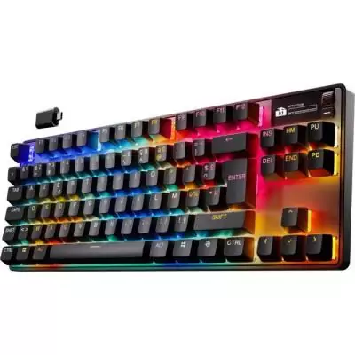 Clavier gamer mécanique sans fil SteelSeries Apex Pro TKL Gen 3 - Noir: compact et performant