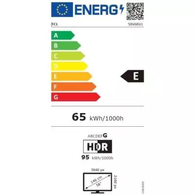 TV LED TCL 58V6B - 4K UHD HDR10 - Smart TV