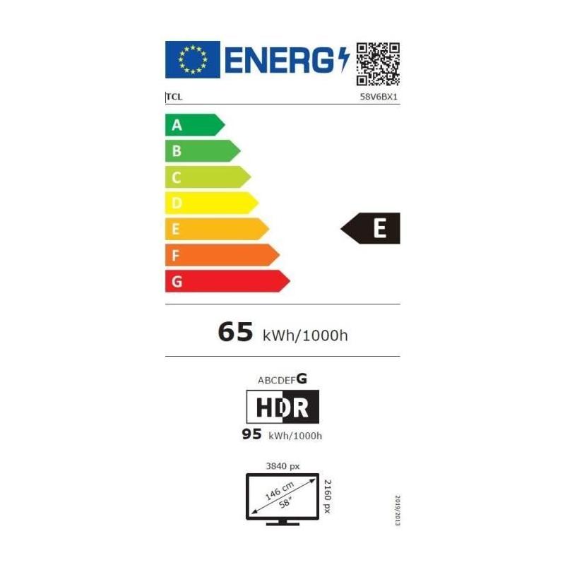 TV LED TCL 58V6B - 4K UHD HDR10 - Smart TV