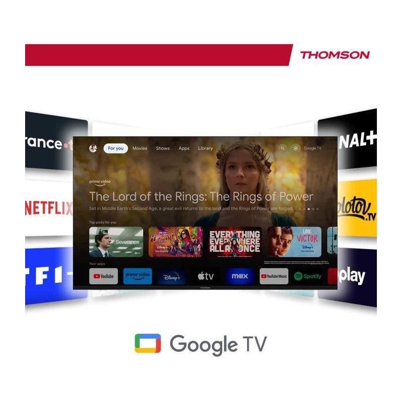 TV LED 55" Thomson 4K UHD HDR 10 - Google TV