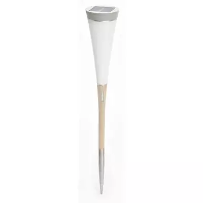 Balise solaire blanche - 30 lumens - Compact
