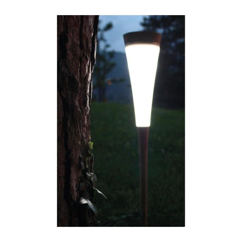 Balise solaire blanche - 30 lumens - Compact