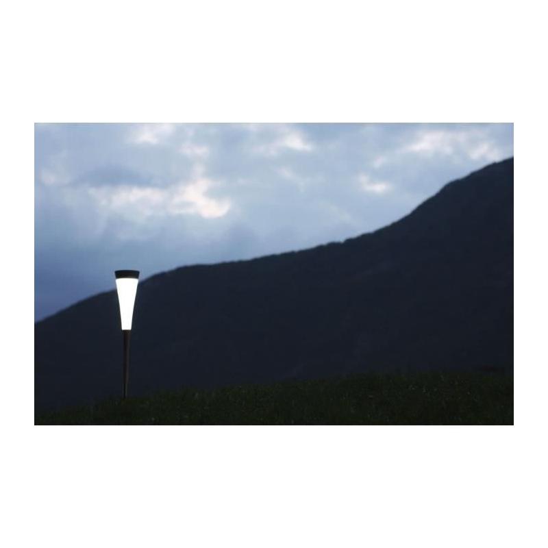 Balise solaire blanche - 30 lumens - Compact