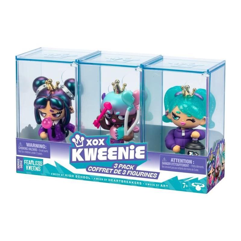 Pack de poupées XOX KWEENIE - Série Fearless - 3 poupées - Finitions uniques