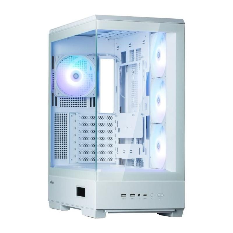Boîtier PC ZALMAN P50 DS Blanc - Moyen tour A-RGB