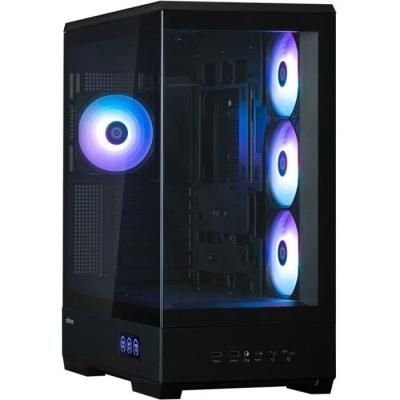 Boîtier PC ZALMAN P50 DS: Moyen tour ATX Noir avec Verre trempé et USB-C