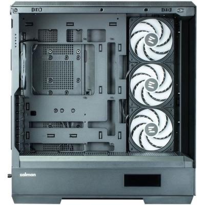 Boîtier PC ZALMAN P50 DS: Moyen tour ATX Noir avec Verre trempé et USB-C