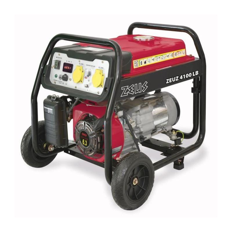 Groupe électrogène essence ZEUZ 4100 LB - Rouge