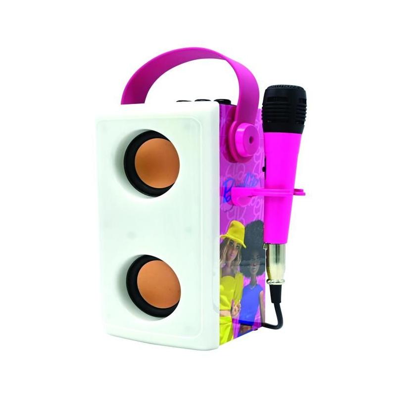 Enceinte Bluetooth Barbie lumineuse - Taille compacte 