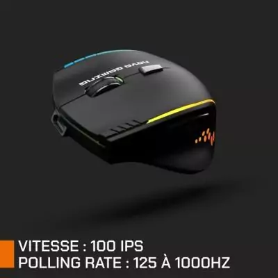 Souris gaming - Sans fil - Nova Gaming - Persee - Noir Souris gaming - Sans fil - Nova Gaming - Persee - Noir