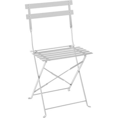 Ensemble repas de jardin pliant - 2 chaises - Gris