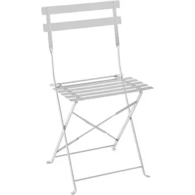 Ensemble repas de jardin pliant - 2 chaises - Gris