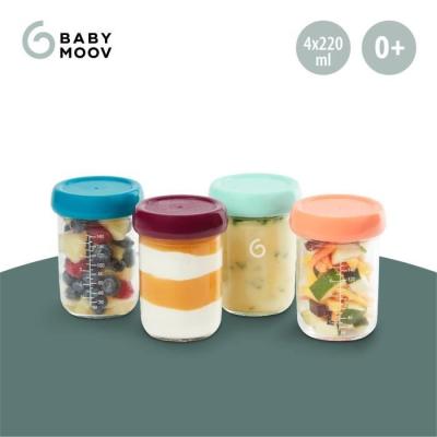 Pots de conservation Babybols en verre pour bébé - Lot de 4