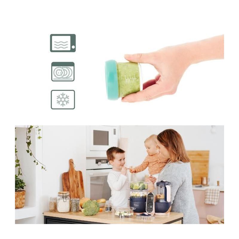 Pots de conservation Babybols en verre pour bébé - Lot de 4