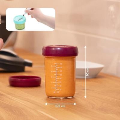 Pots de conservation Babybols en verre pour bébé - Lot de 4